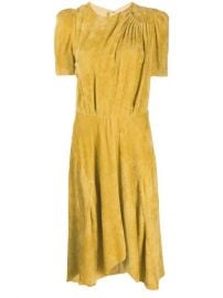 Ulia Pleated Corduroy Dress by Isabel Marant at Farfetch